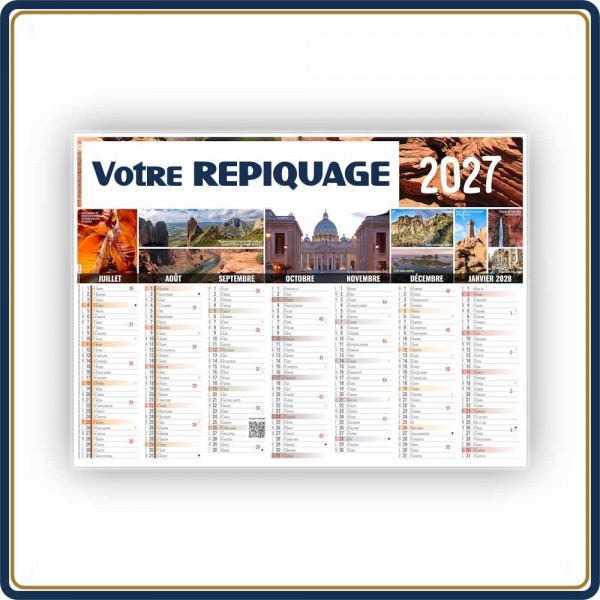 BANCAIRE BARNABÉ STANDARD SOUPLE - 2027 | Le Calendrier Pub