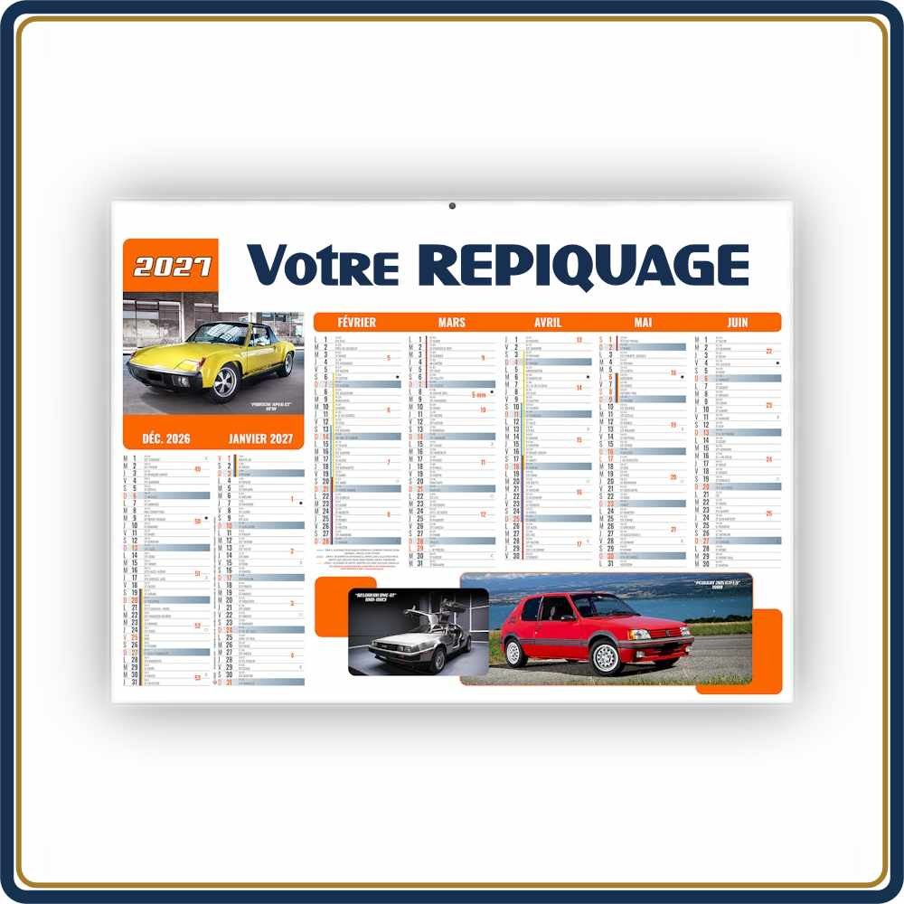 BANCAIRE BOLIDES MICRO SOUPLE - 2027 | Le Calendrier Pub