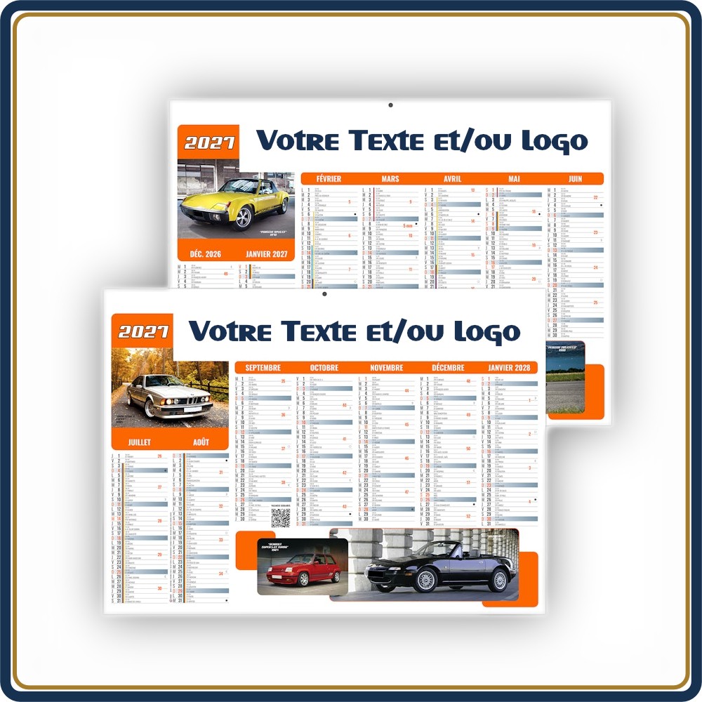 BANCAIRE BOLIDES MINI SOUPLE - 2027 | Le Calendrier Pub