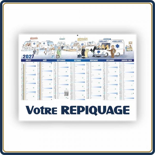 BANCAIRE TOUTE URGENCE MEDIUM RIGIDE - 2027 | Le Calendrier Pub