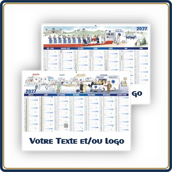 BANCAIRE TOUTE URGENCE STANDARD RIGIDE - 2027 | Le Calendrier Pub