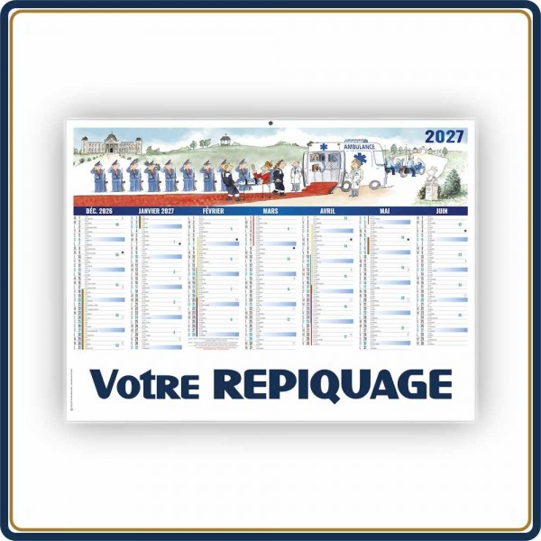 BANCAIRE TOUTE URGENCE STANDARD SOUPLE - 2027 | Le Calendrier Pub