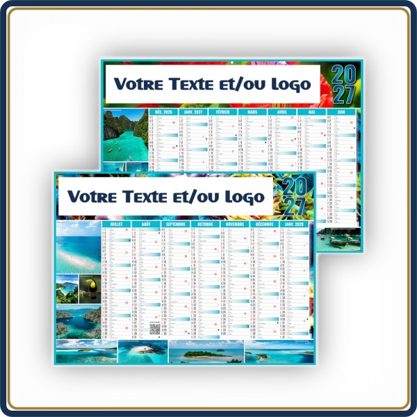 BANCAIRE EXOTIC MICRO SOUPLE - 2027 | Le Calendrier Pub
