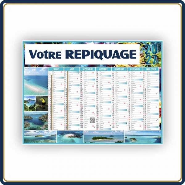 BANCAIRE EXOTIC MICRO SOUPLE - 2027 | Le Calendrier Pub