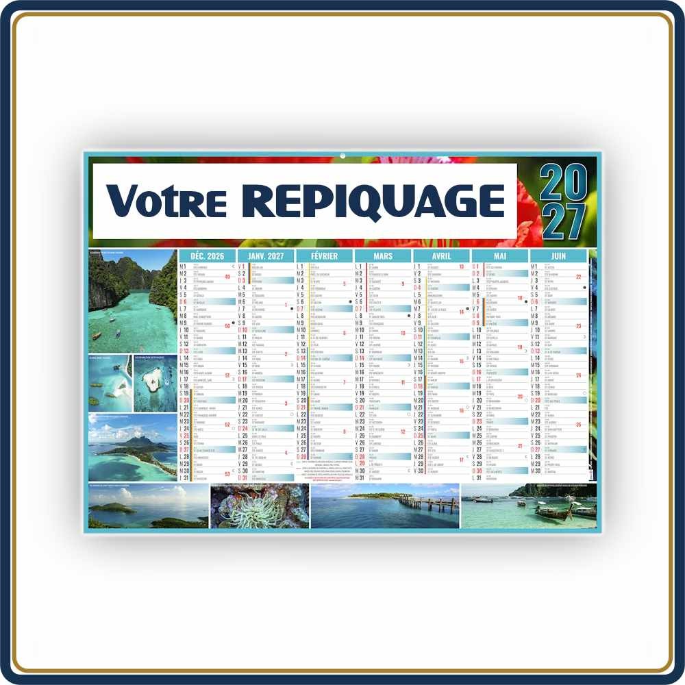 BANCAIRE EXOTIC MINI SOUPLE - 2027 | Le Calendrier Pub