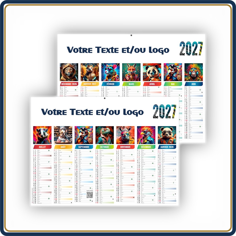 BANCAIRE FLORIAN MICRO SOUPLE - 2027 | Le Calendrier Pub
