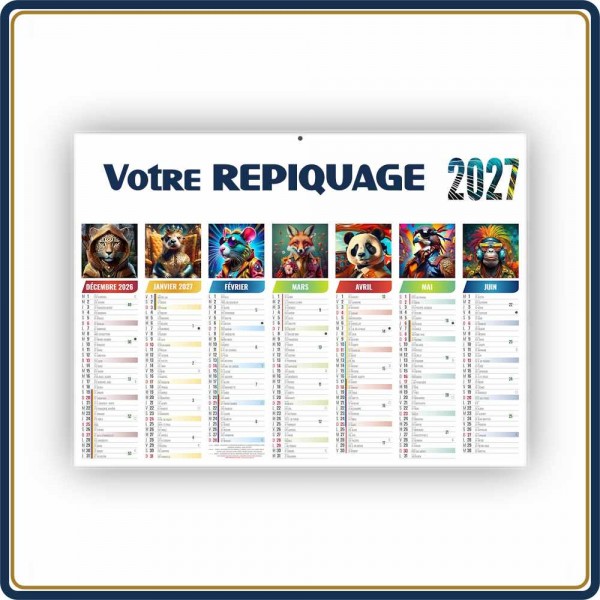 BANCAIRE FLORIAN MICRO SOUPLE - 2027 | Le Calendrier Pub