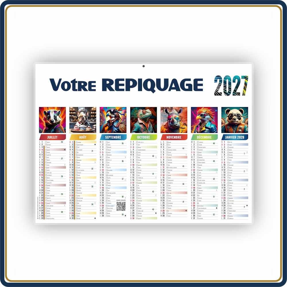 BANCAIRE FLORIAN MICRO SOUPLE - 2027 | Le Calendrier Pub