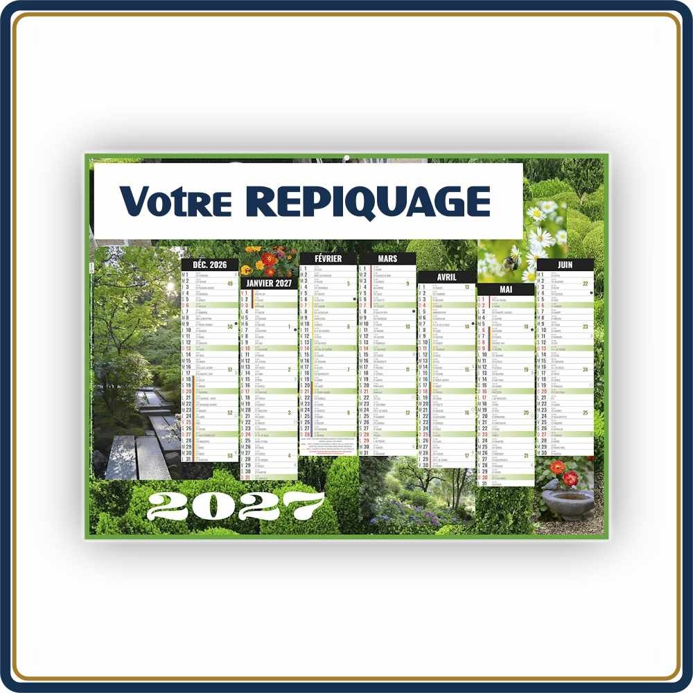 BANCAIRE JARDINS MICRO SOUPLE - 2027 | Le Calendrier Pub