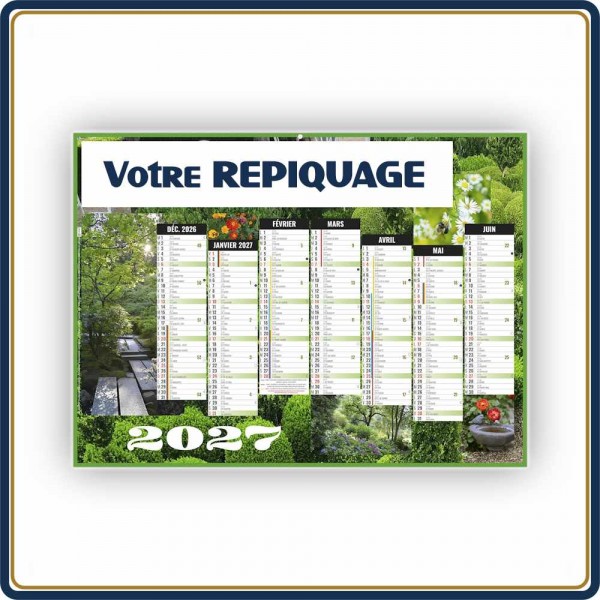 BANCAIRE JARDINS MICRO SOUPLE - 2027 | Le Calendrier Pub