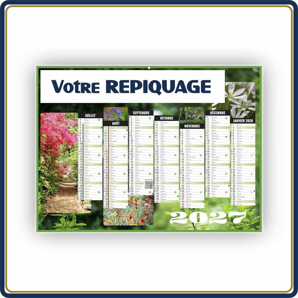 BANCAIRE JARDINS MICRO SOUPLE - 2027 | Le Calendrier Pub