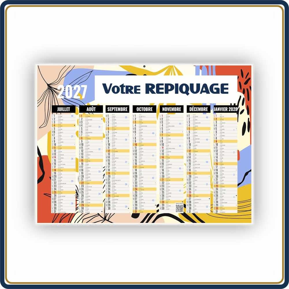 BANCAIRE NATUREL MEDIUM SOUPLE - 2027 | Le Calendrier Pub
