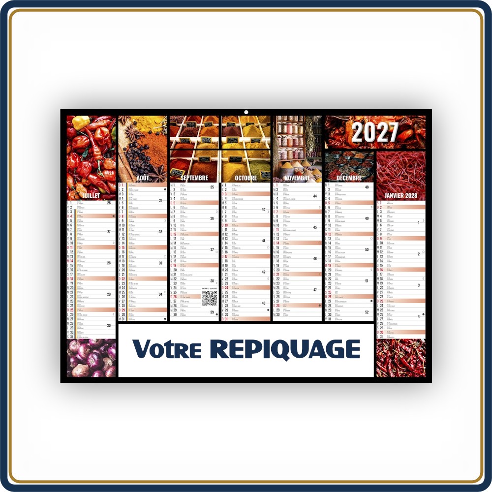 BANCAIRE CAMÉLÉON MEDIUM SOUPLE - 2027 | Le Calendrier Pub