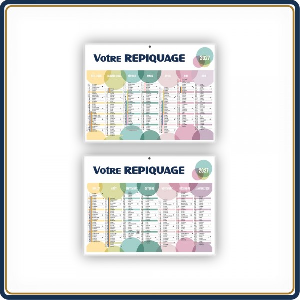 BANCAIRE BULLES MINI RIGIDE - 2027 | Le Calendrier Pub