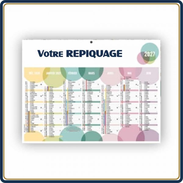 BANCAIRE BULLES MINI RIGIDE - 2027 | Le Calendrier Pub