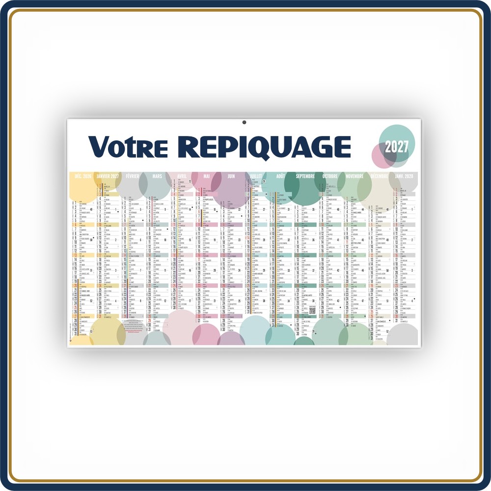 BANCAIRE BULLES MAXI SOUPLE - 2027 | Le Calendrier Pub