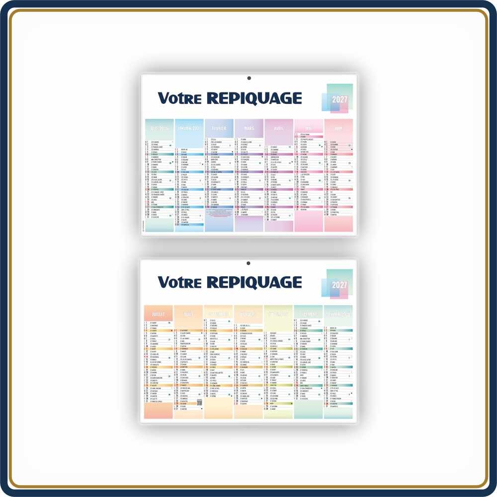 BANCAIRE PASTEL MINI SOUPLE - 2027 | Le Calendrier Pub