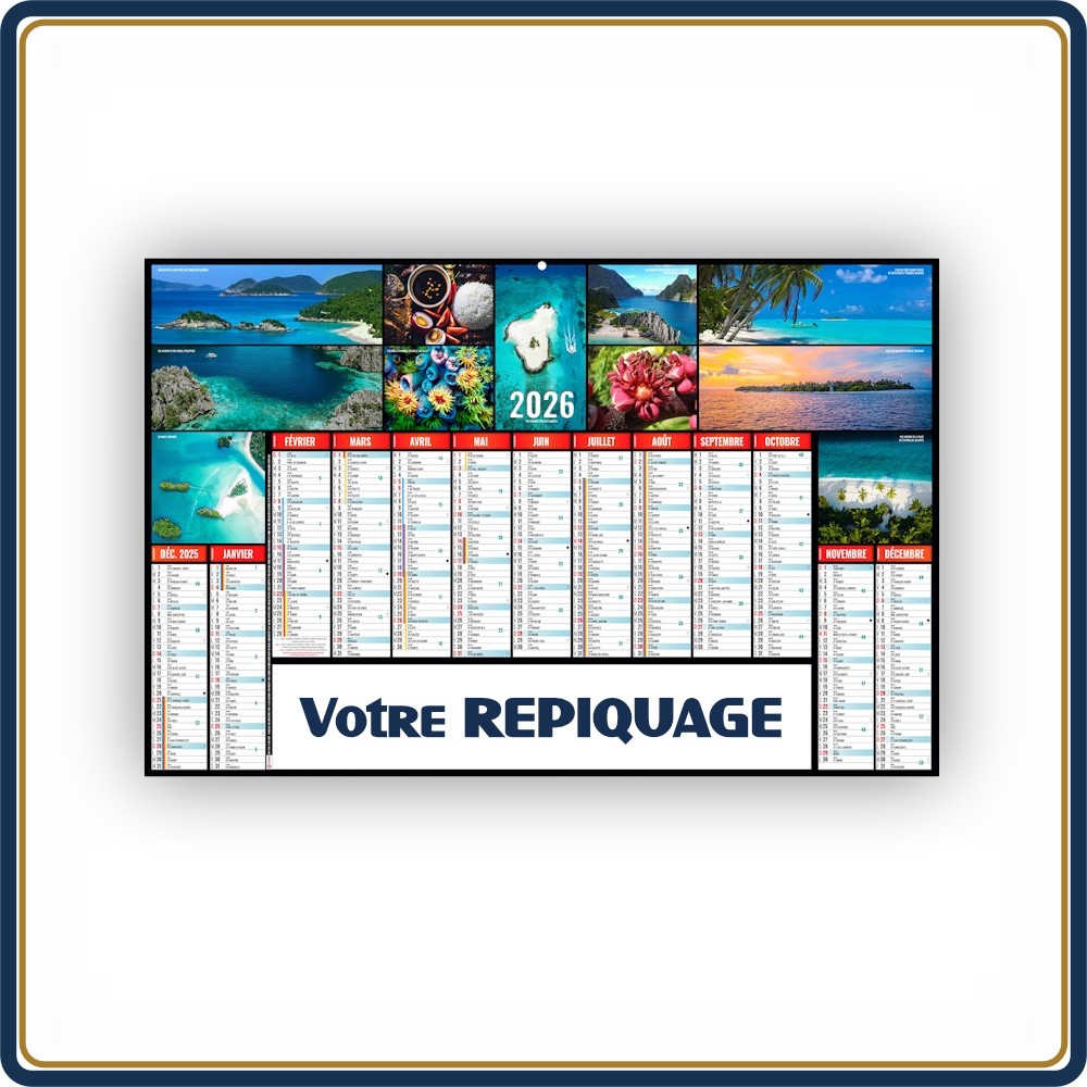 BANCAIRE VERNIS ATOLLS MEDIUM SOUPLE - 2027 | Le Calendrier Pub