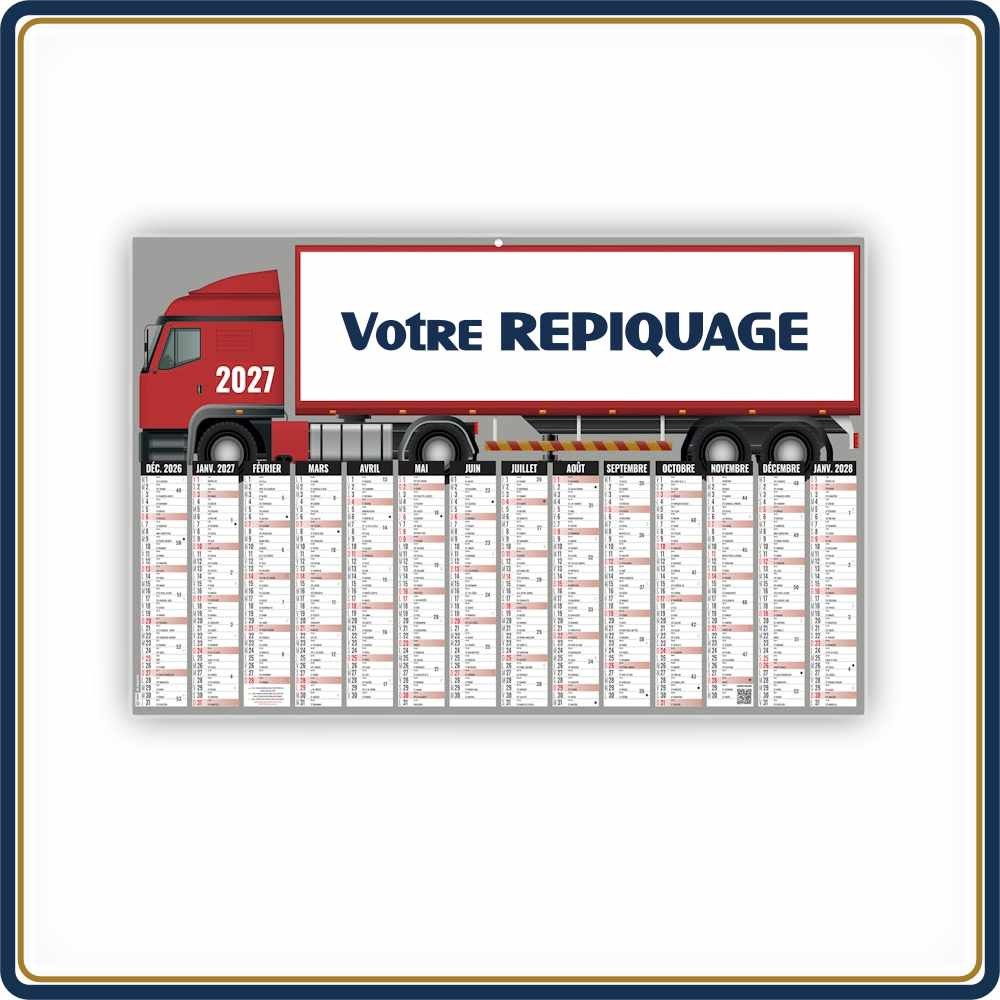 BANCAIRE CAMION MAXI RIGIDE - 2027|Le Calendrier Pub