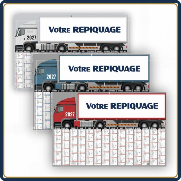 BANCAIRE CAMION MAXI SOUPLE - 2027 | Le Calendrier Pub