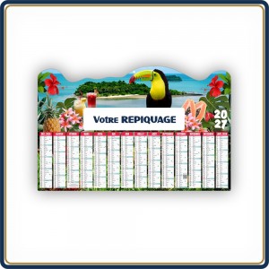 Le Calendrier Pub|Rigide DÉCOUPÉ