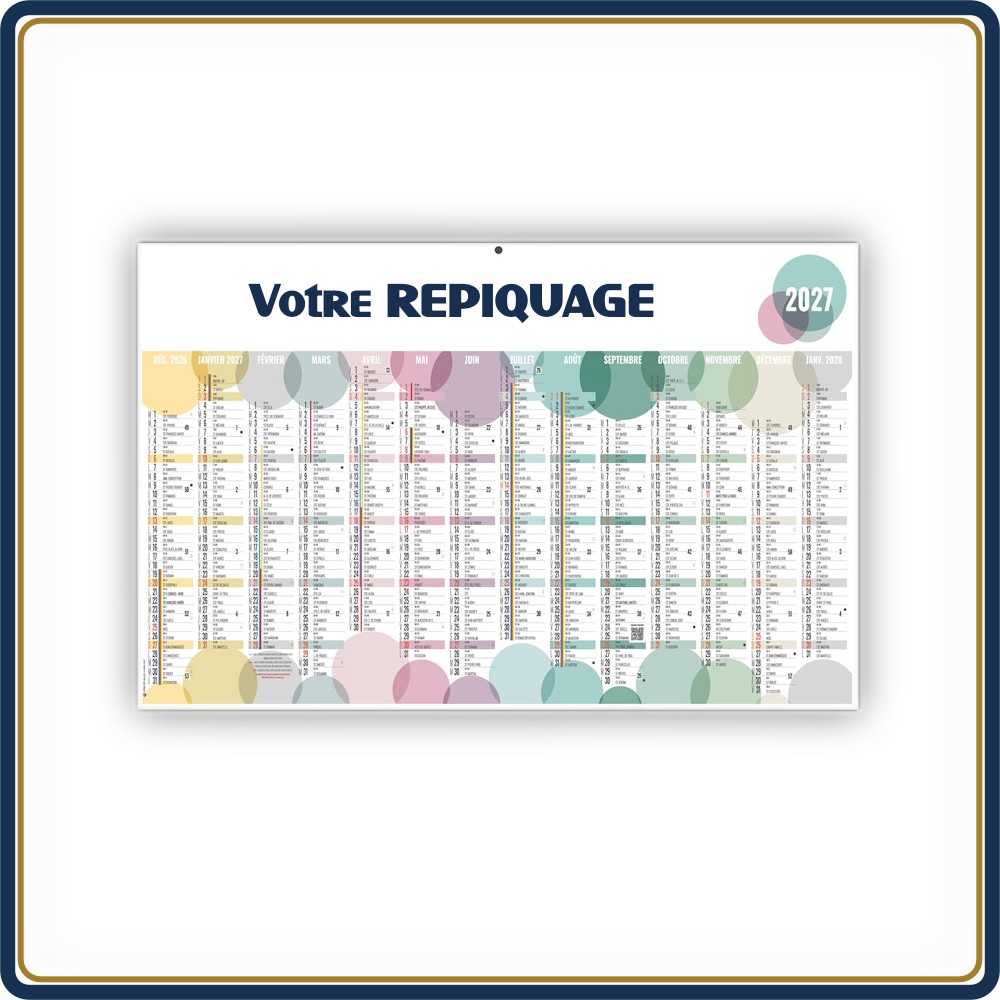 BANCAIRE BULLES MAXI RIGIDE - 2027 | Le Calendrier Pub