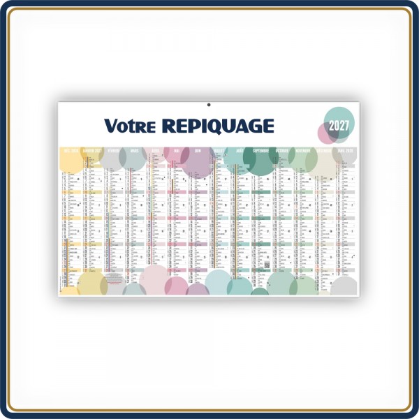 BANCAIRE BULLES MAXI RIGIDE - 2027 | Le Calendrier Pub
