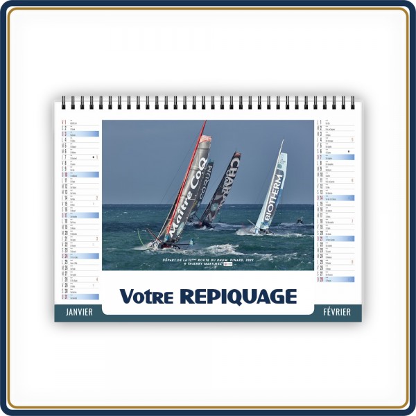 CHEVALET NAUTIQUE 7 FEUILLETS - 2027 | Le Calendrier Pub