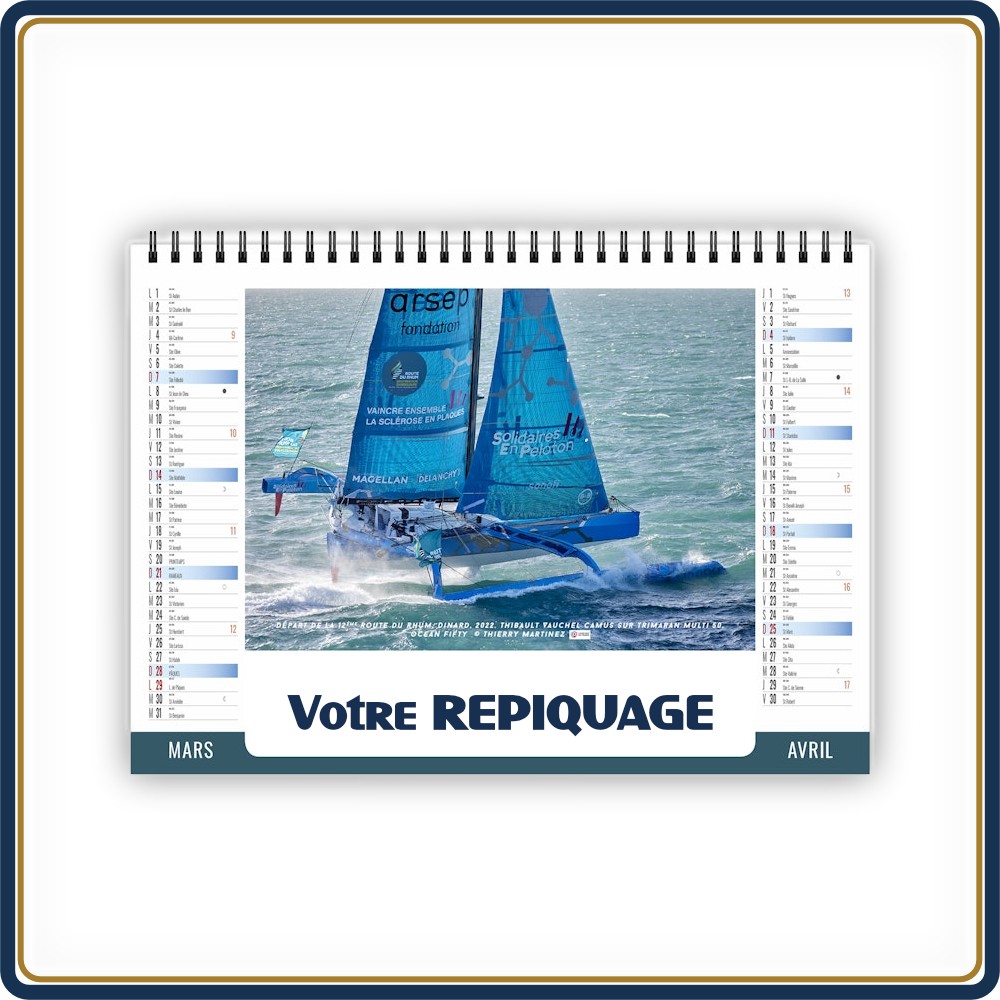 CHEVALET NAUTIQUE 7 FEUILLETS - 2027 | Le Calendrier Pub