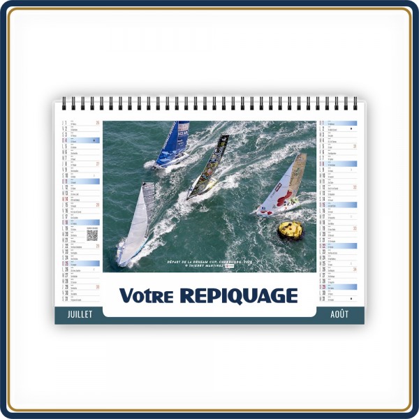 CHEVALET NAUTIQUE 7 FEUILLETS - 2027 | Le Calendrier Pub
