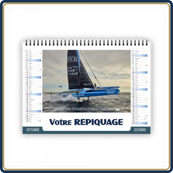 CHEVALET NAUTIQUE 7 FEUILLETS - 2027 | Le Calendrier Pub