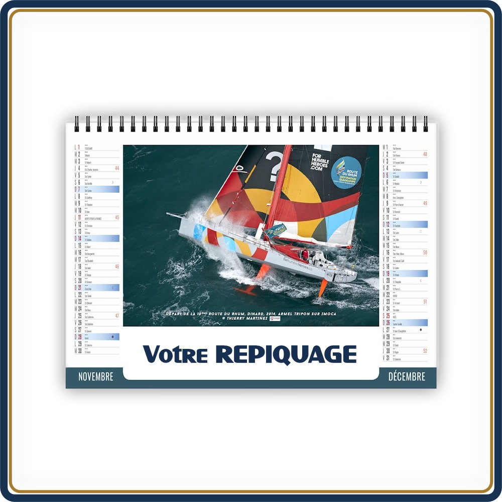 CHEVALET NAUTIQUE 7 FEUILLETS - 2027 | Le Calendrier Pub