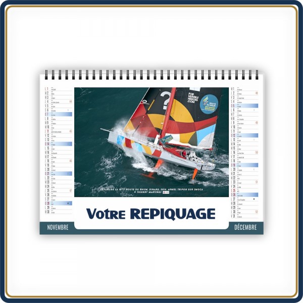 CHEVALET NAUTIQUE 7 FEUILLETS - 2027 | Le Calendrier Pub