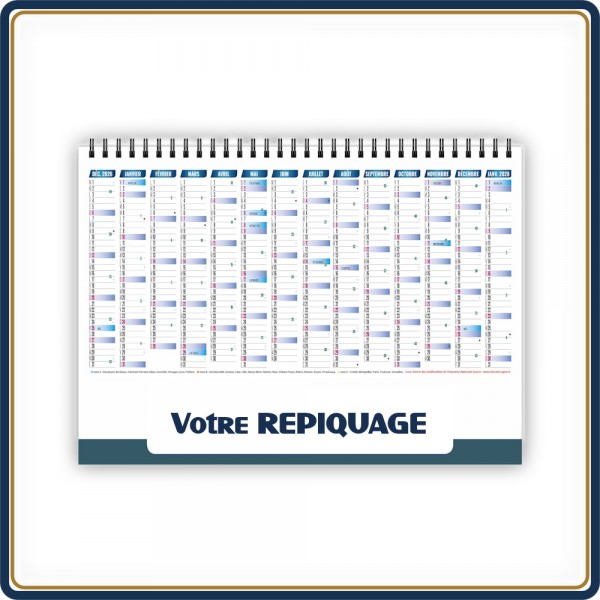 CHEVALET NAUTIQUE 7 FEUILLETS - 2027 | Le Calendrier Pub