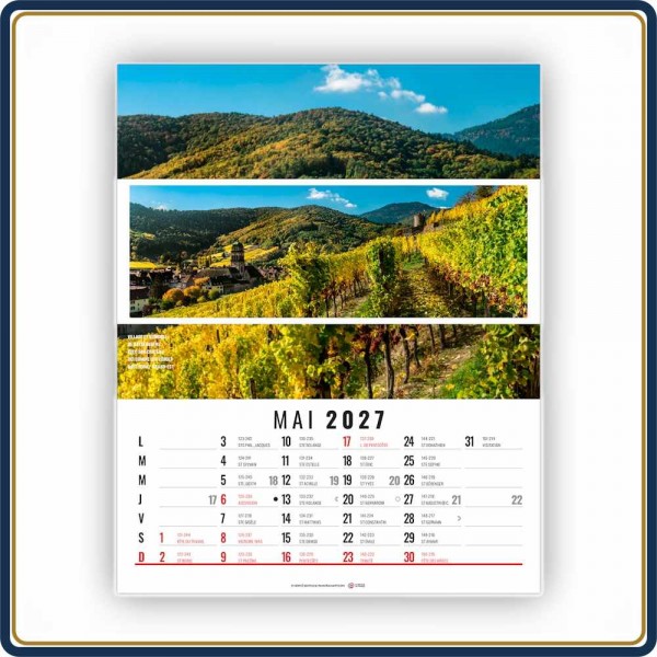 VIDE-POCHE AGRAFÉ CÉLINE 12 FEUILLETS - 2027 | Le Calendrier Pub