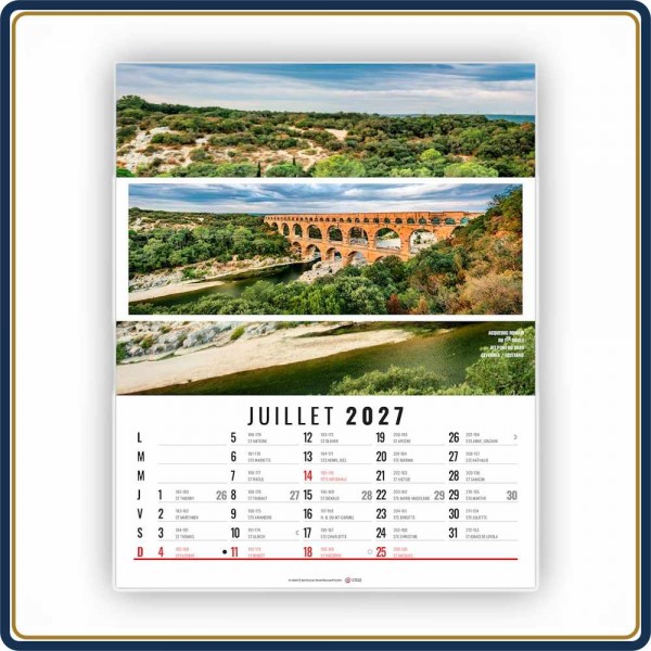 BLOC ILLUSTRÉ AGRAFÉ CÉLINE 12 FEUILLETS - 2027 | Le Calendrier Pub