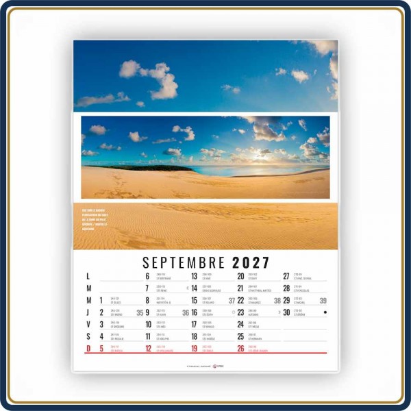 BLOC ILLUSTRÉ AGRAFÉ CÉLINE 12 FEUILLETS - 2027 | Le Calendrier Pub