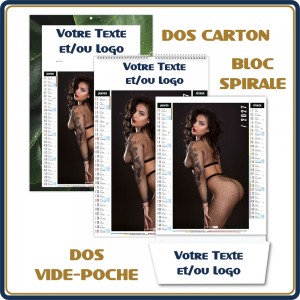 Le Calendrier Pub|Bloc agrafé Charme