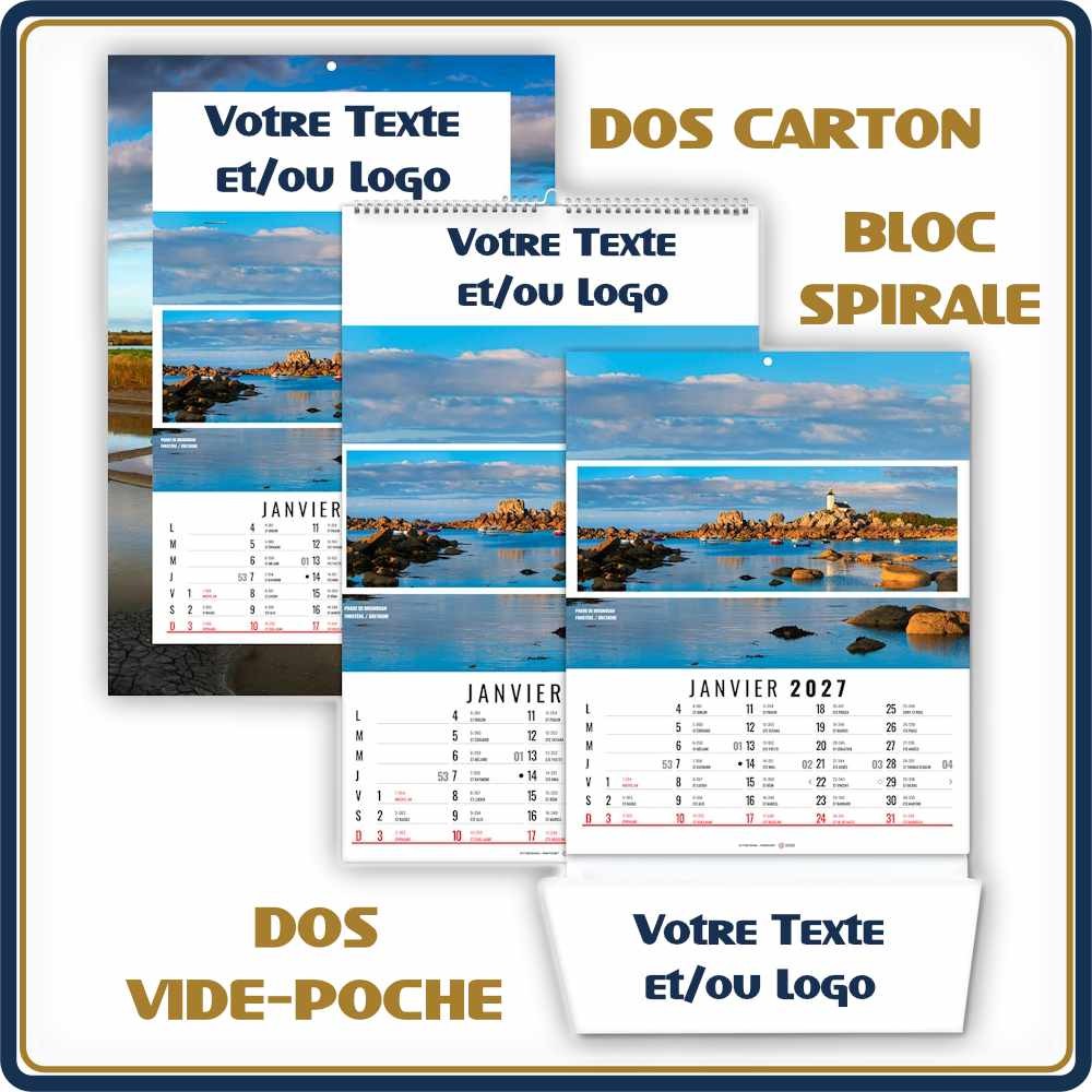 BLOC SPIRALE CÉLINE 12 FEUILLETS - 2027 | Le Calendrier Pub