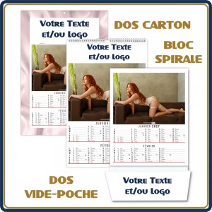 Le Calendrier Pub|Bloc Spirale