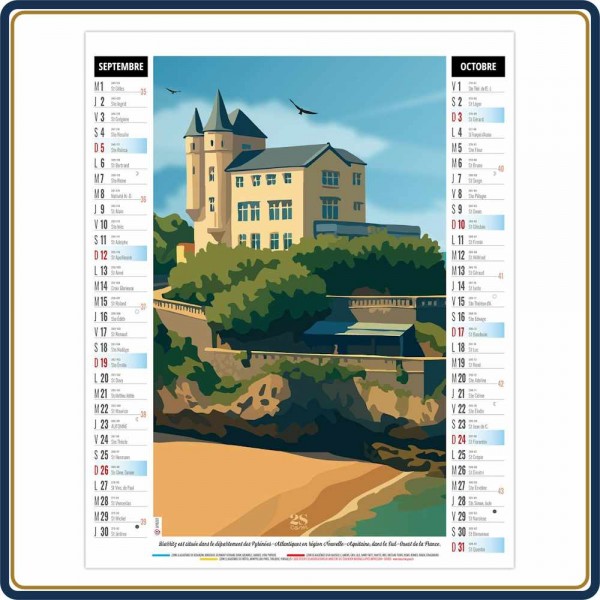 Le Calendrier Pub|BLOC ILLUSTRÉ AGRAFÉ DIANE 6 FEUILLETS - 2027|Calendrier agrafé bloc illustré|4,31 €|4,31 €