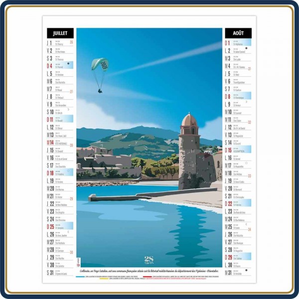 BLOC SPIRALE DIANE 6 FEUILLETS - 2027 | Le Calendrier Pub