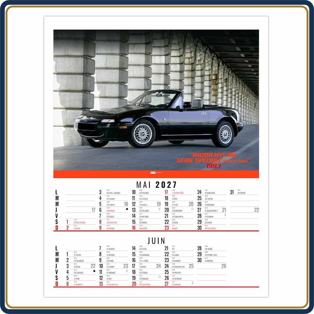 BLOC ILLUSTRÉ AGRAFÉ GILLES 6 FEUILLETS - 2027 | Le Calendrier Pub