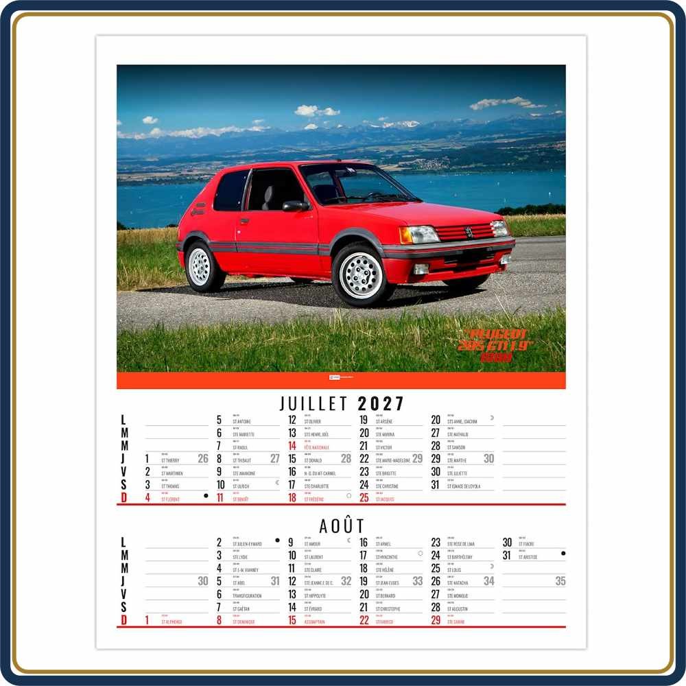VIDE-POCHE AGRAFÉ GILLES 6 FEUILLETS - 2027 | Le Calendrier Pub