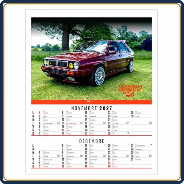 BLOC SPIRALE GILLES 6 FEUILLETS - 2027 | Le Calendrier Pub