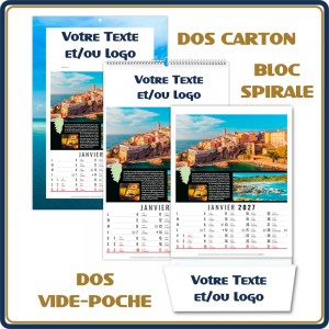Le Calendrier Pub|Bloc Spirale