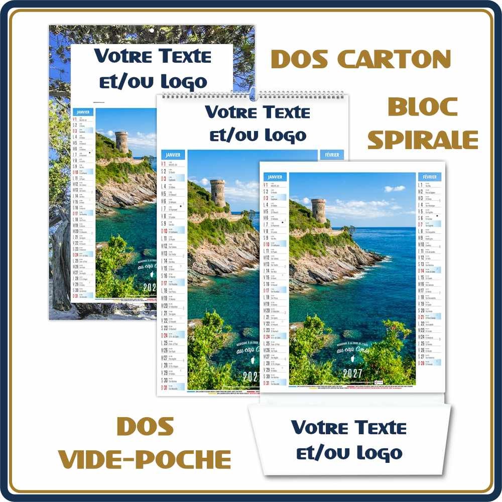 BLOC ILLUSTRÉ AGRAFÉ LÉA 6 FEUILLETS - 2027 | Le Calendrier Pub