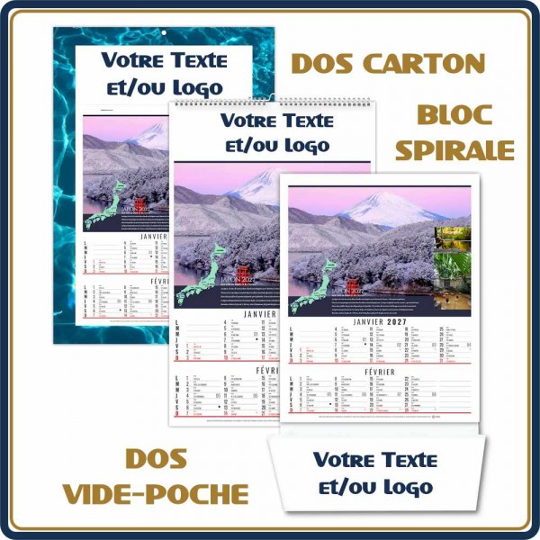 BLOC ILLUSTRÉ AGRAFÉ THÉO 6 FEUILLETS - 2027 | Le Calendrier Pub