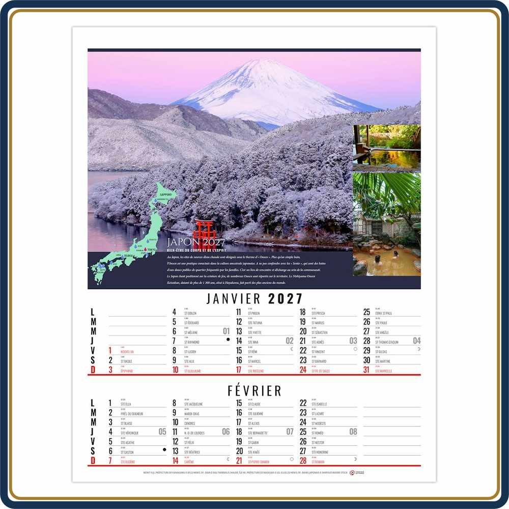 VIDE-POCHE AGRAFÉ THÉO 6 FEUILLETS - 2027 | Le Calendrier Pub