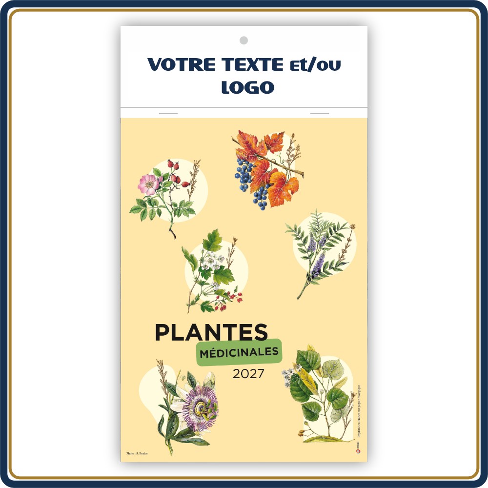 BOTANIQUE BLOC ILLUSTRÉ AGRAFÉ COMPACT 7 FEUILLETS - 2027 | Le Calendrier Pub